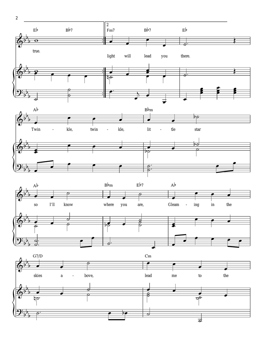 The Second Star To The Right (from Peter Pan) Piano, Vocal scores gallery preview page 2
