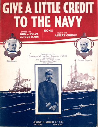 Book cover for Give a Little Credit to the Navy. Song