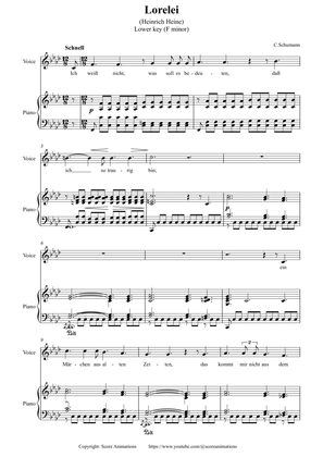 Lorelei in F minor (Lower key)