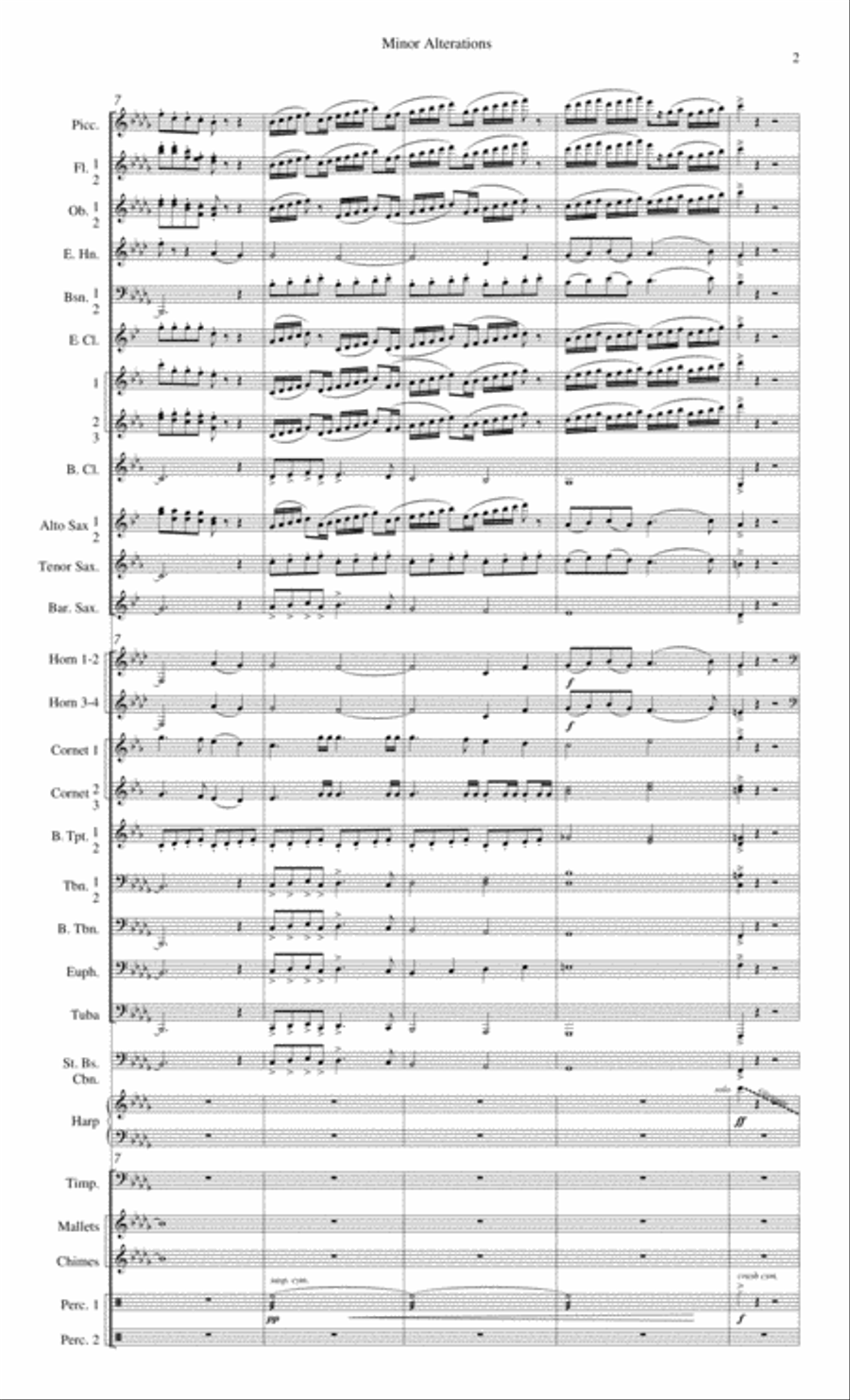Minor Alterations Minor Alterations Concert Band scores gallery preview page 7