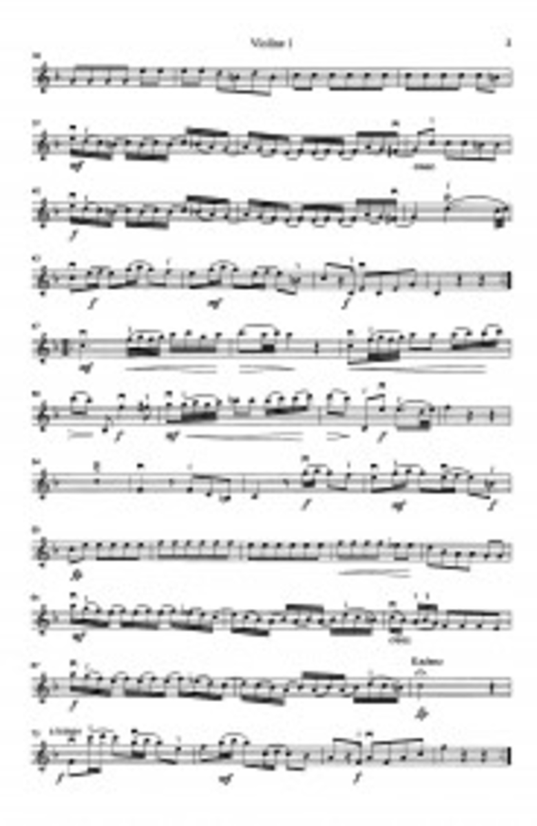 Konzert fur Trompete, 2 Horner, Streicher und B.c. / Stimmen