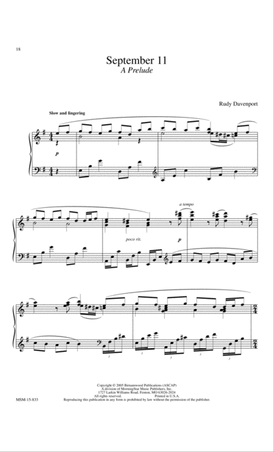 Morning Has Broken Morning Has Broken Easy Piano scores gallery preview page 6