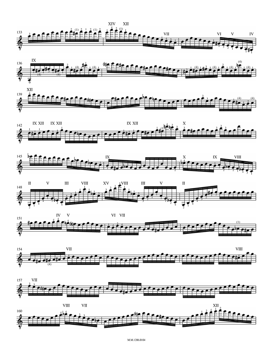 Moto Perpetuo, Op.11 (Perpetual Motion) Classical Guitar scores gallery preview page 4