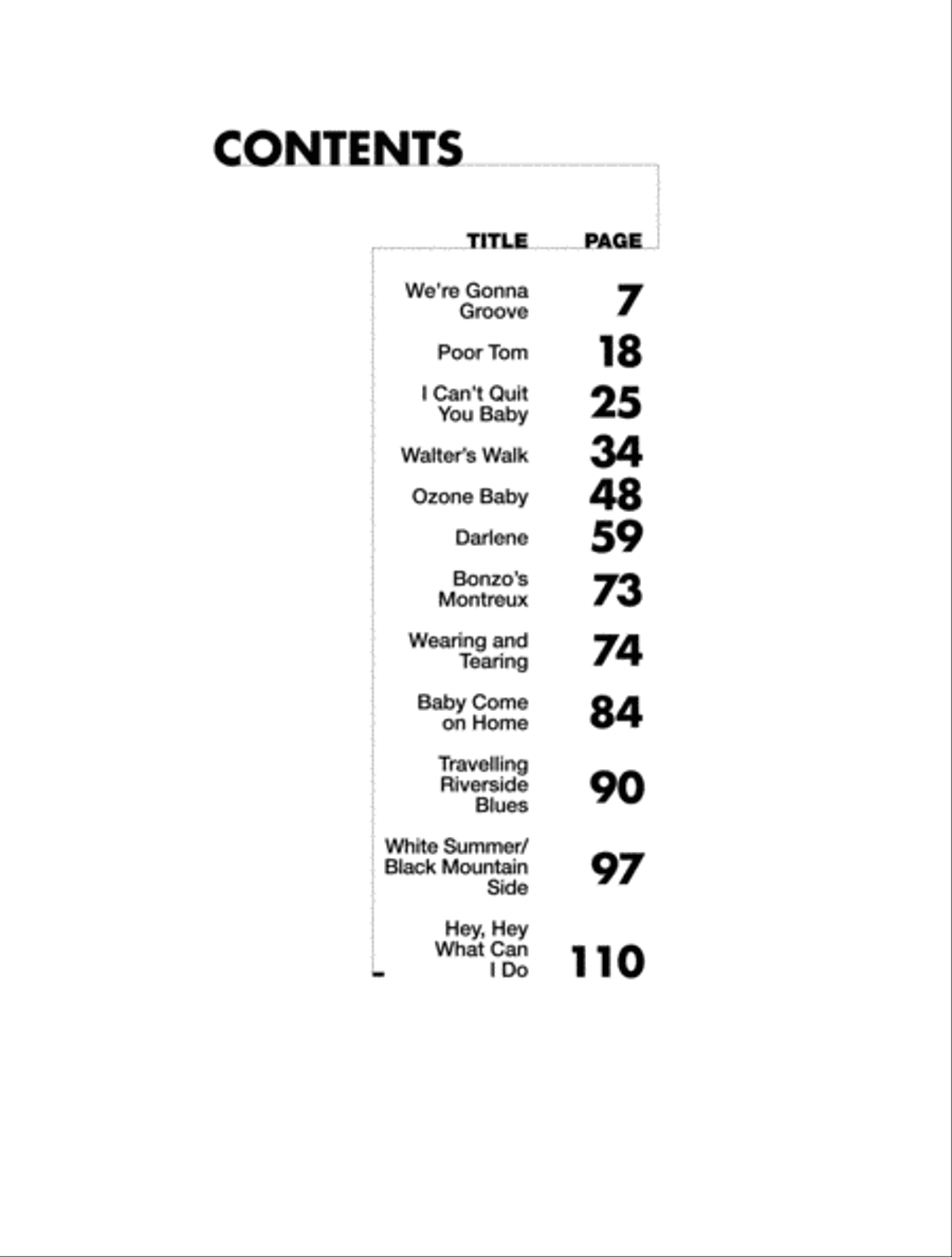 Led Zeppelin -- Coda Platinum Guitar Electric Guitar scores gallery preview page 2