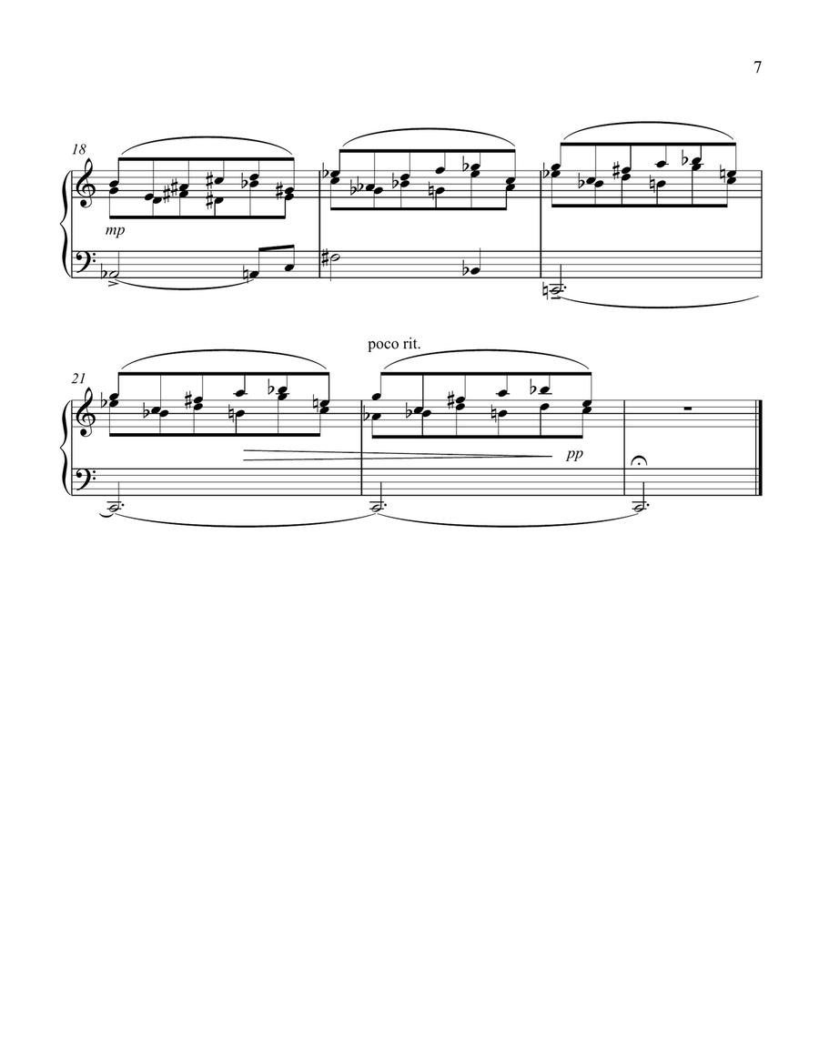 October Songs for solo piano Piano Solo scores gallery preview page 4