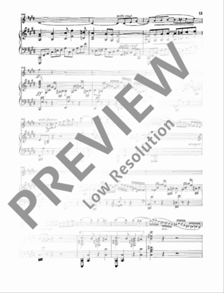 Sonata A Major Violin Solo scores gallery preview page 16