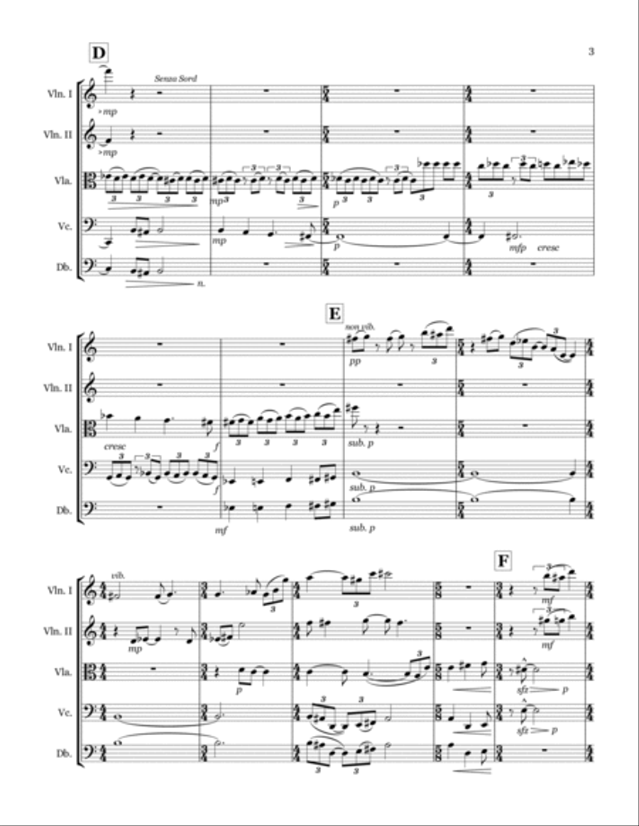 String Symphony No. 1 String Orchestra scores gallery preview page 3