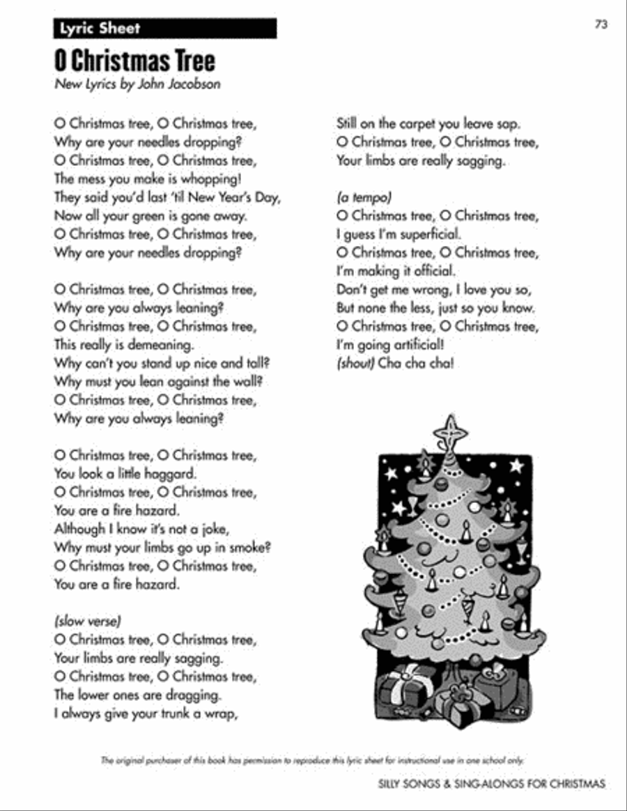 Silly Songs and Sing-Alongs for Christmas (Collection) Choir scores gallery preview page 7