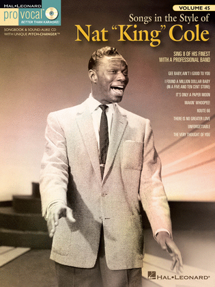 Book cover for Songs in the Style of Nat "King" Cole
