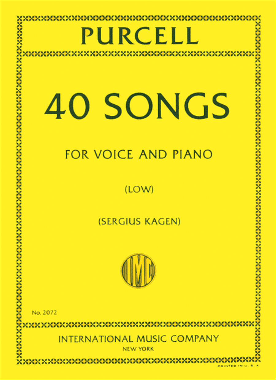 Forty Songs. Complete In One Volume. - Low Low Voice scores gallery preview page 1