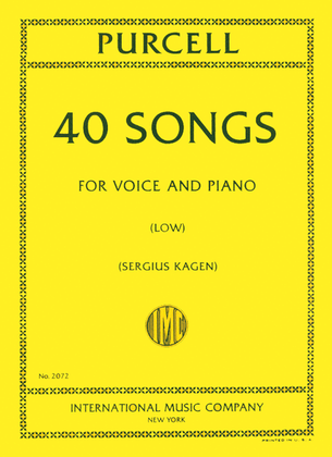 Book cover for Forty Songs. Complete In One Volume. - Low