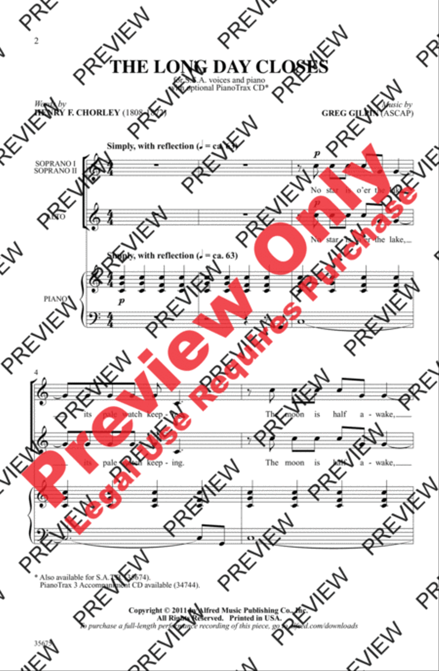 The Long Day Closes Women's Choir scores gallery preview page 2