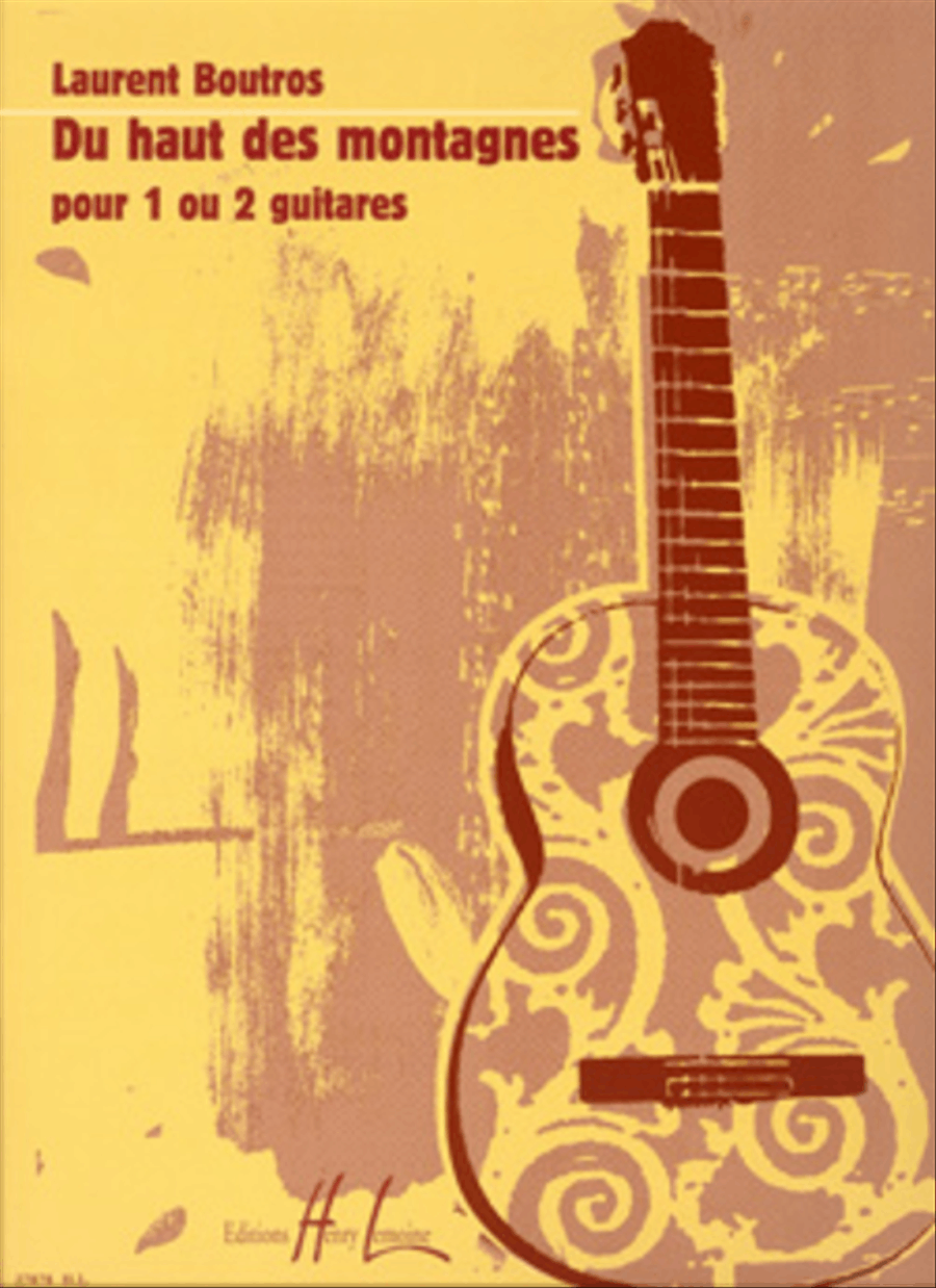 Du Haut Des Montagnes Acoustic Guitar scores gallery preview page 1