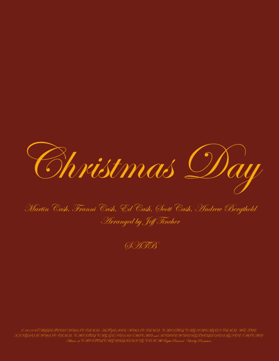 Christmas Day Christmas Day 4-Part scores gallery preview page 1