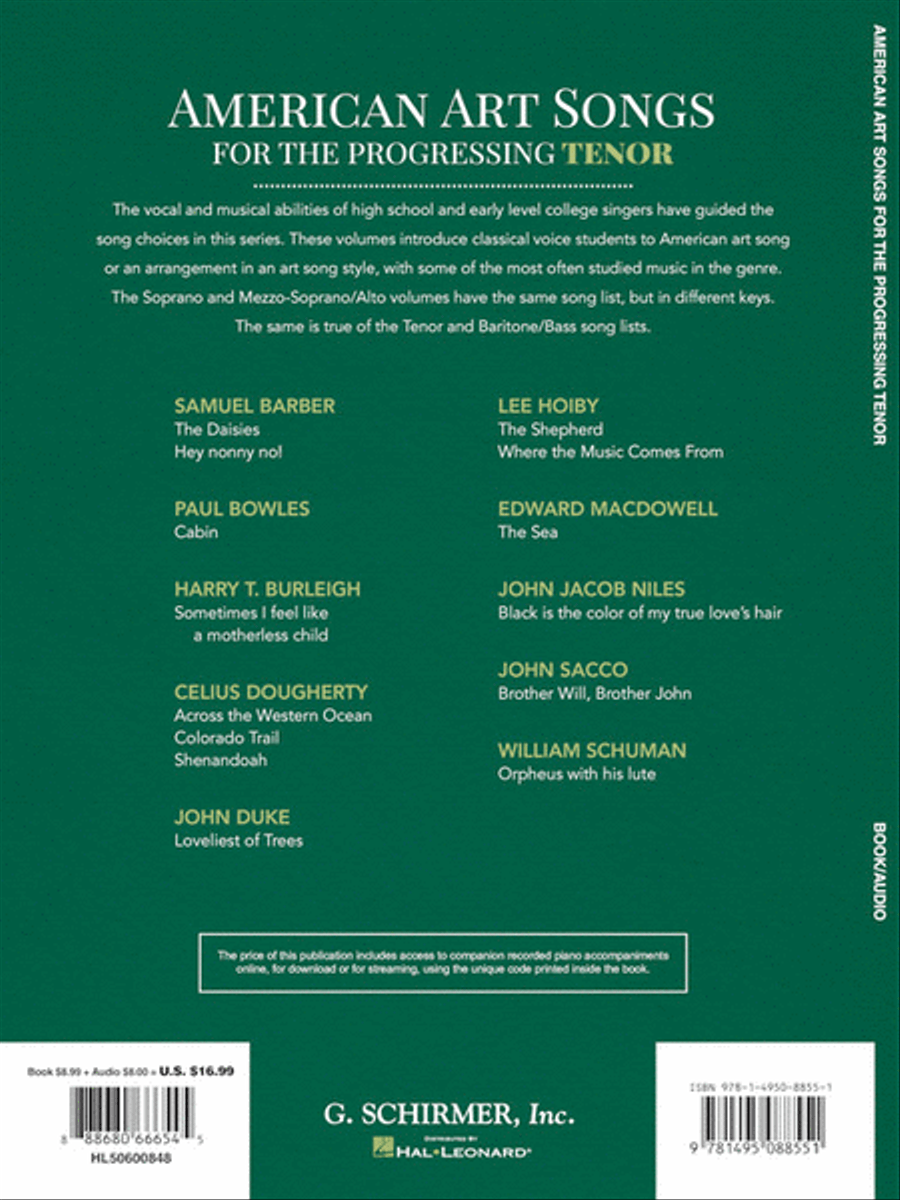 American Art Songs for the Progressing Singer - Tenor Voice Solo scores gallery preview page 5