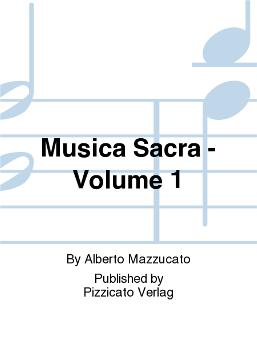 Musica Sacra - Volume 1 Musica Sacra - Volume 1 School and Community scores gallery preview page 1