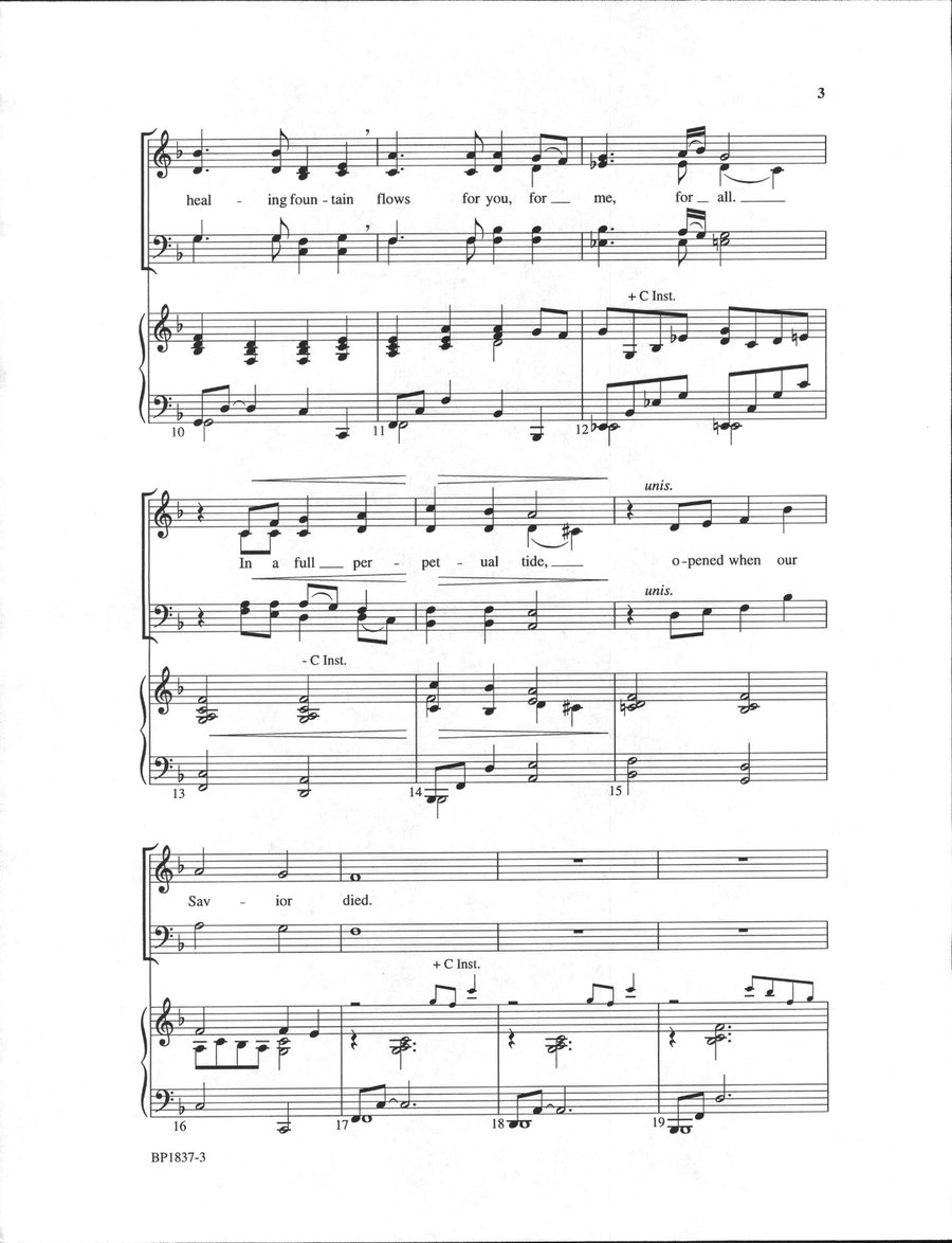 Come to Calv'ry's Holy Mountain 4-Part scores gallery preview page 3