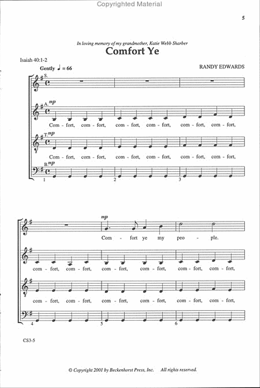 A Cappella 101: Advent 4-Part scores gallery preview page 2