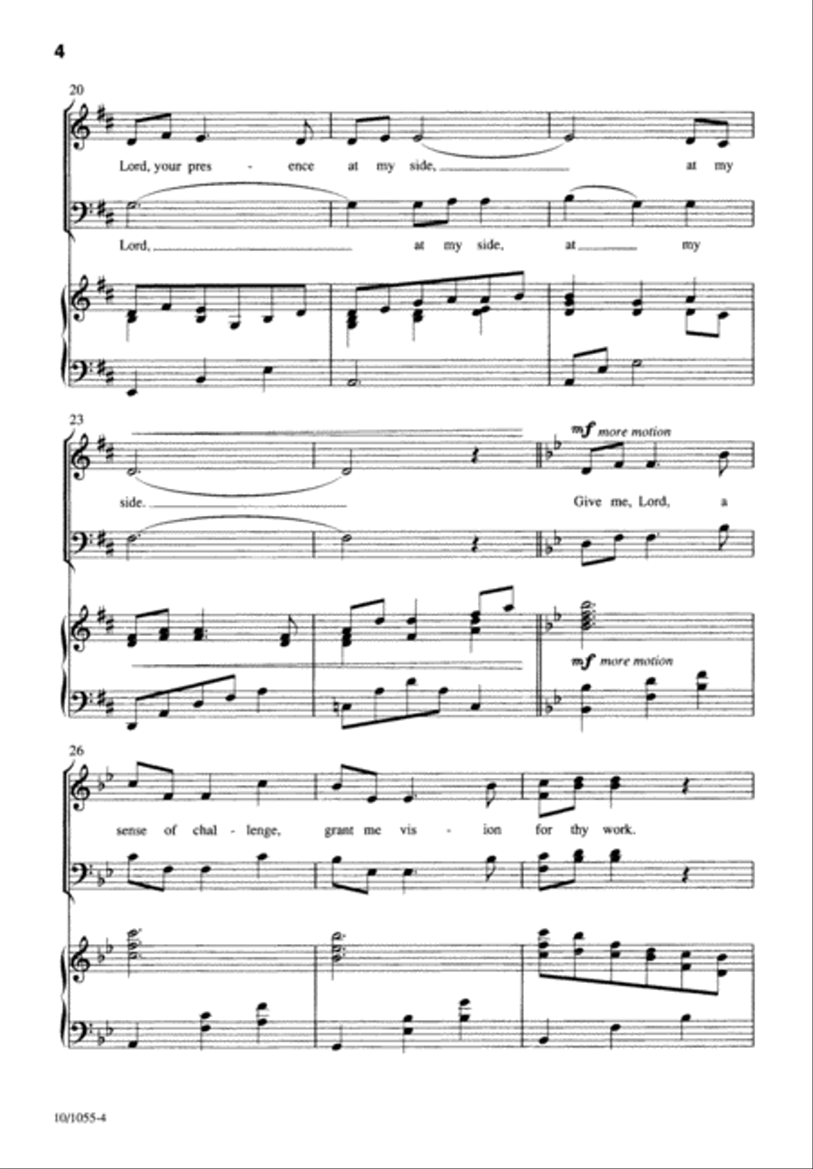 Precious Spirit, Breath of Peace 4-Part scores gallery preview page 4