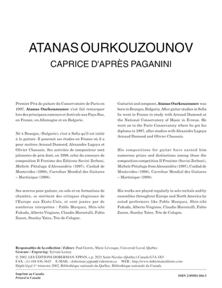 Book cover for Caprice d'apres Paganini