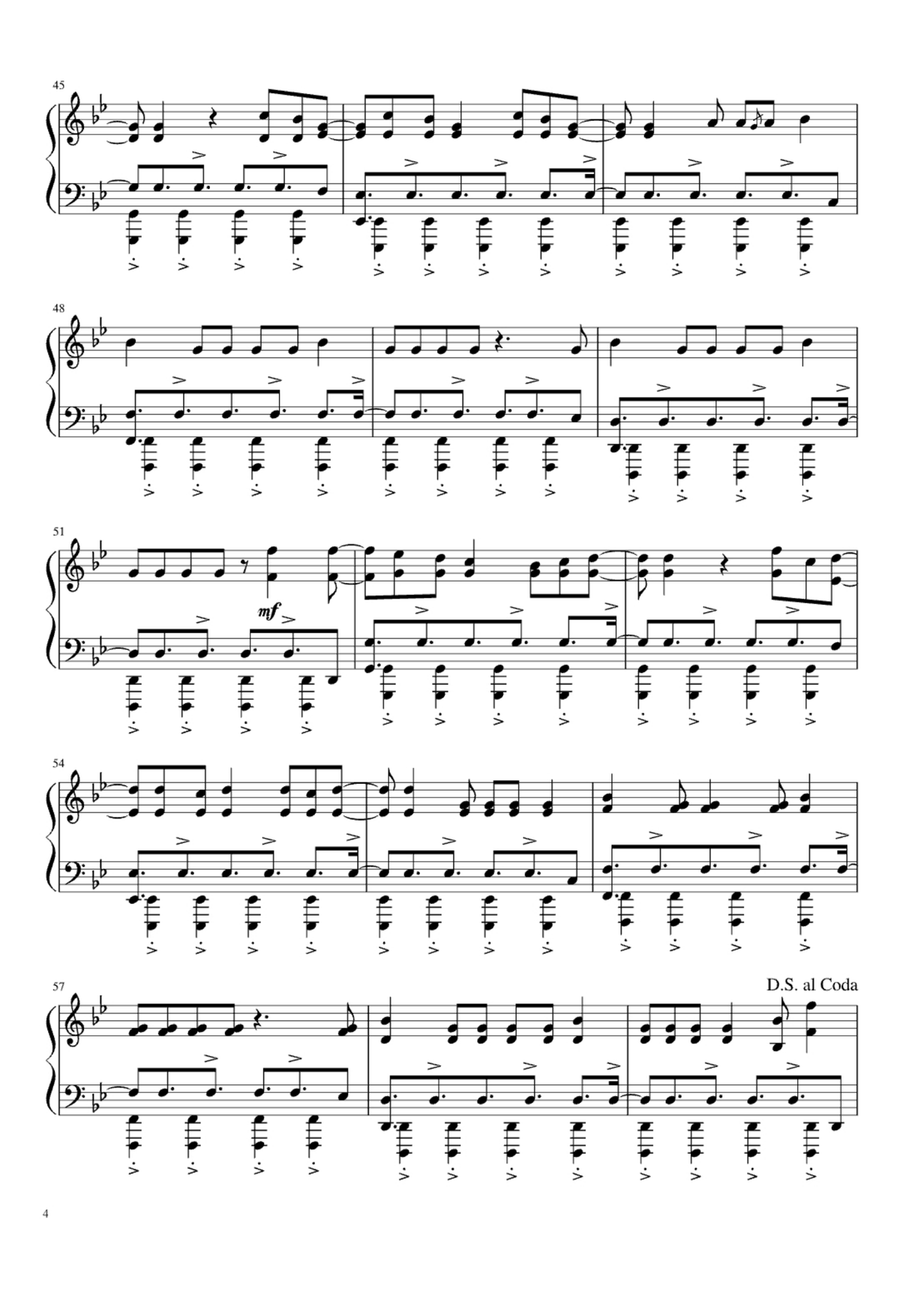 Scream Scream Easy Piano scores gallery preview page 4