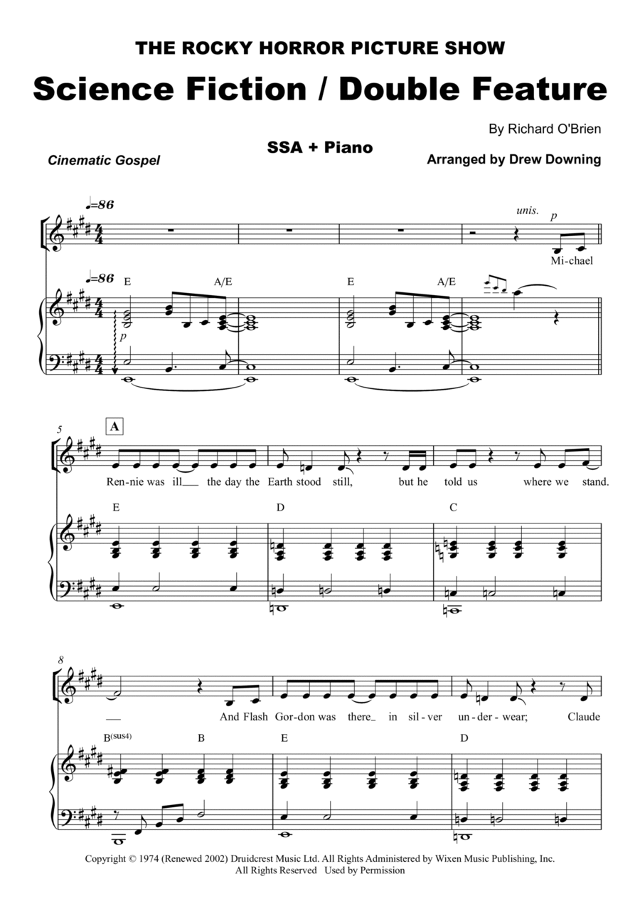 Science Fiction Double Feature SSA scores gallery preview page 1