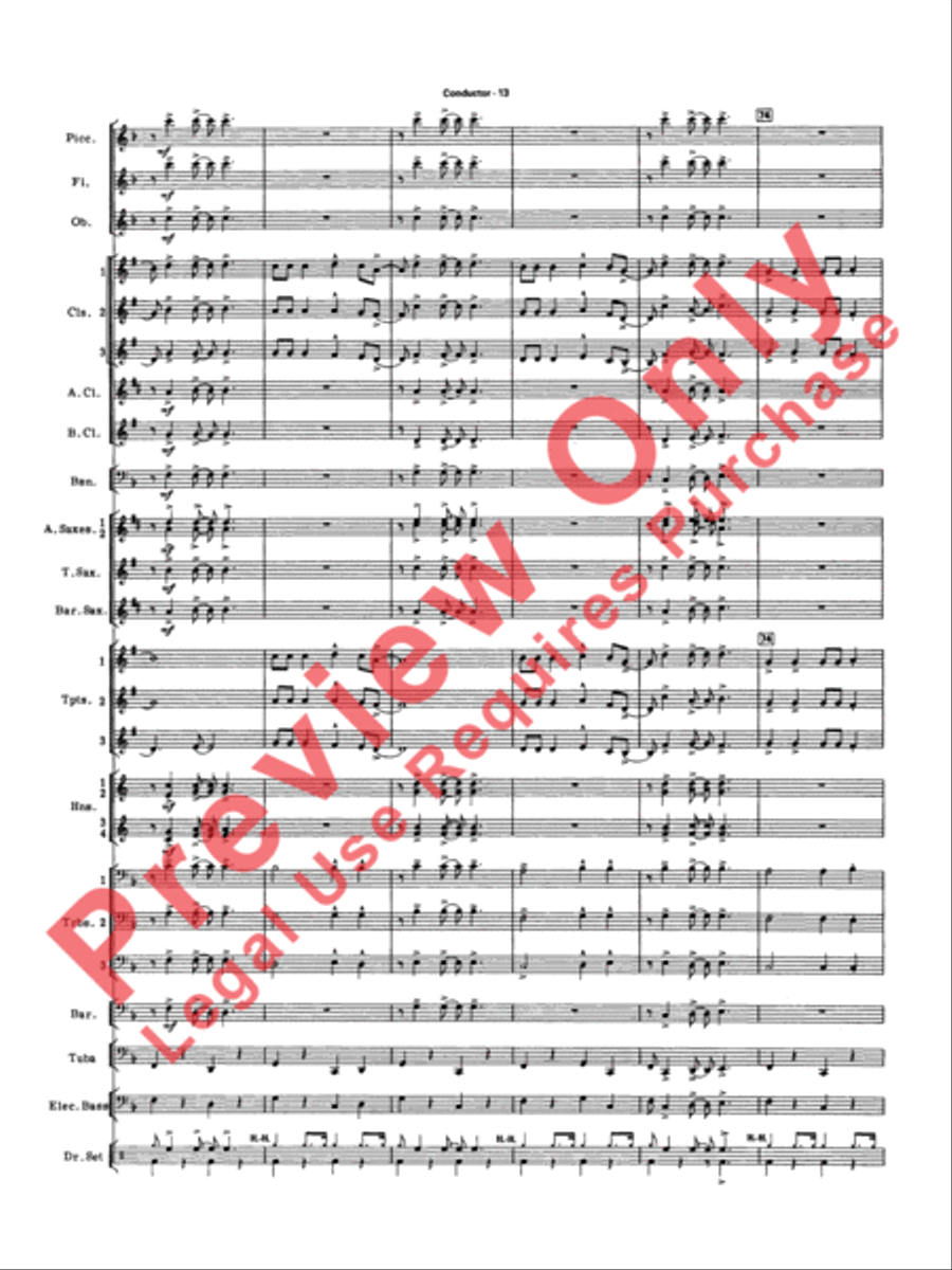 Big Band Spectacular Big Band Spectacular Concert Band scores gallery preview page 16