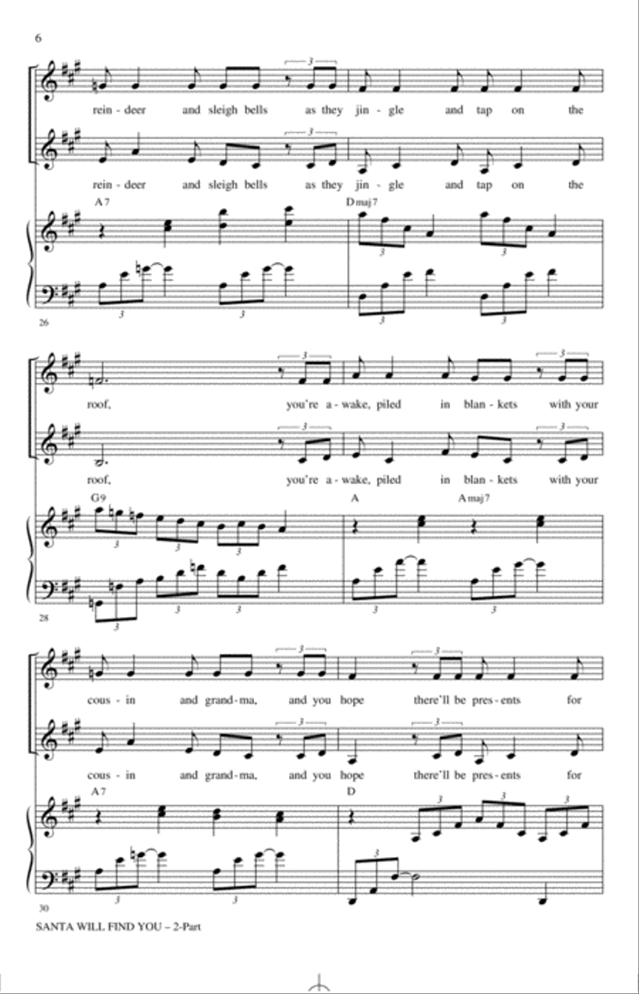 Santa Will Find You Santa Will Find You 2-Part scores gallery preview page 5