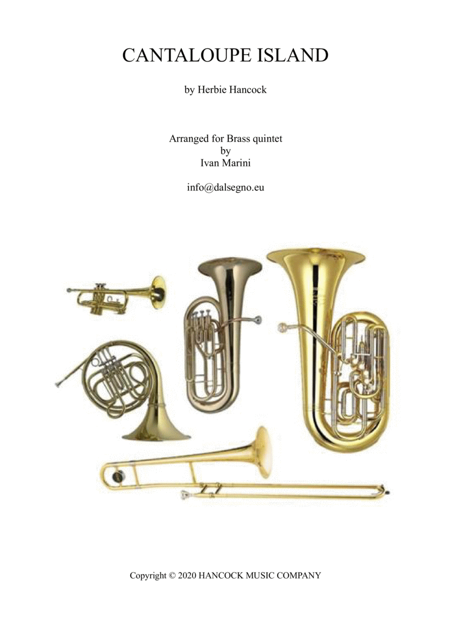 Cantaloupe Island Brass Ensemble scores gallery preview page 1