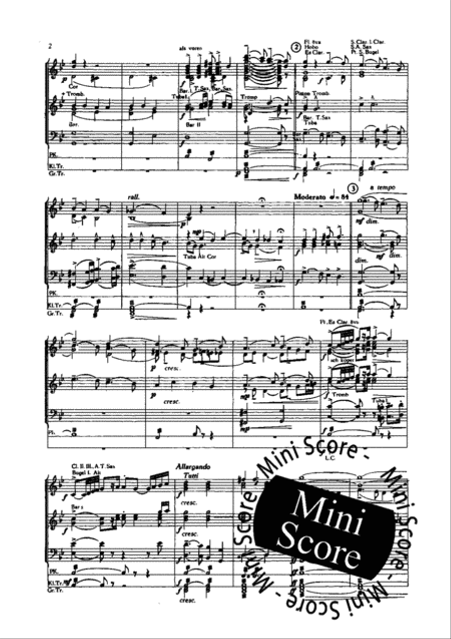 1e Rhapsody on Negro Spirituals Concert Band scores gallery preview page 6