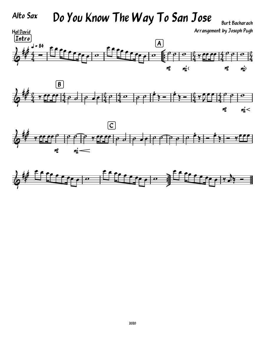 Do You Know The Way To San Jose Large Ensemble scores gallery preview page 6