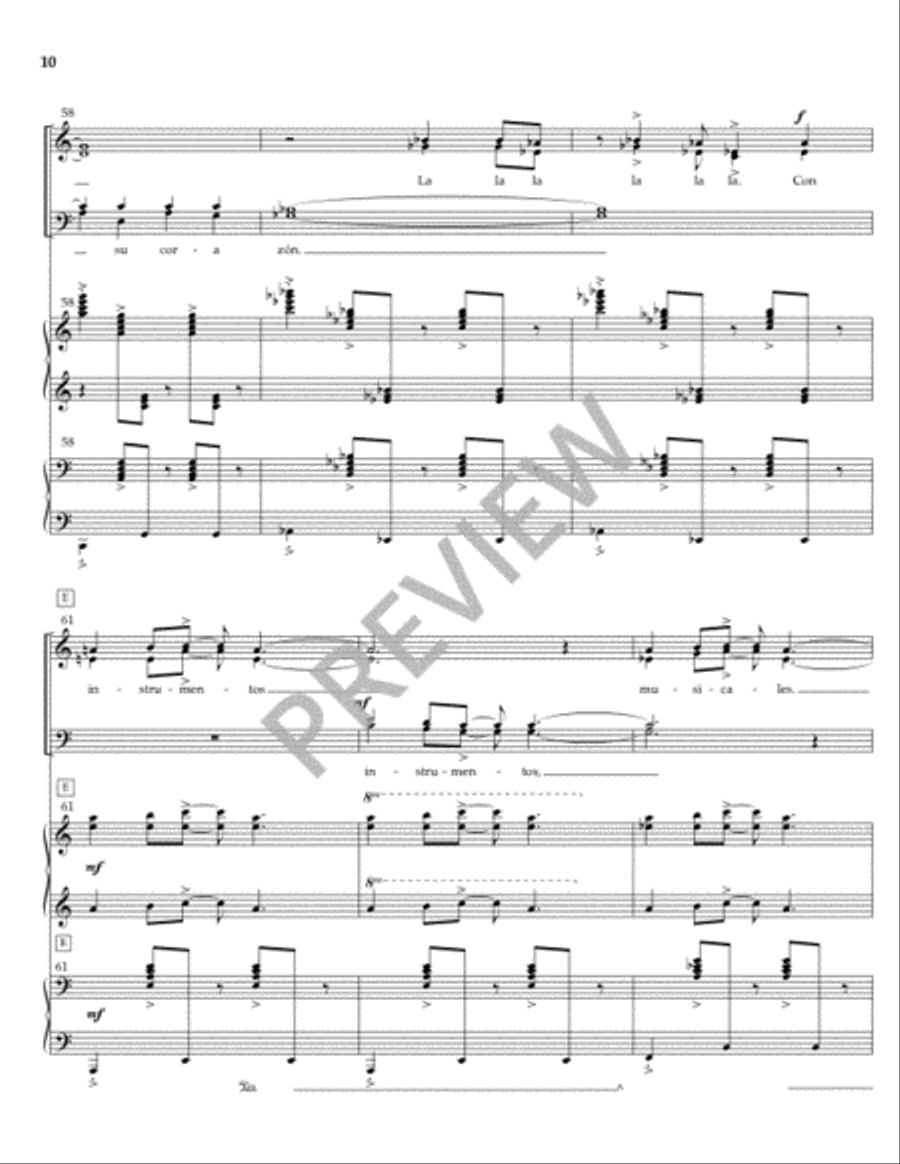 Ritmo (SATB Piano Score) Ritmo (SATB Piano Score) 4-Part scores gallery preview page 9
