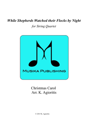 While Shepherds Watched their Flocks by Night - String Quartet