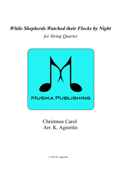 While Shepherds Watched their Flocks by Night - String Quartet image number null