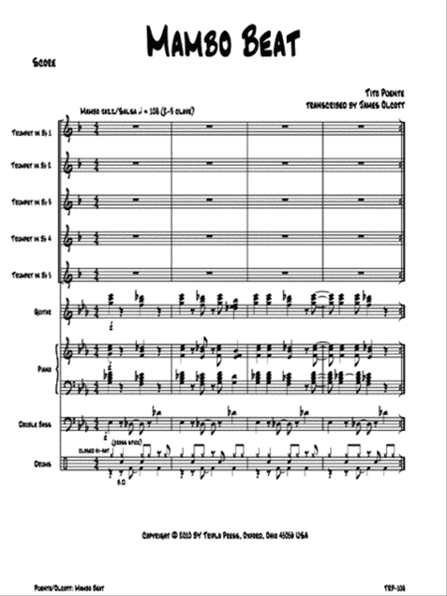 Mambo Beat Mambo Beat Small Ensemble scores gallery preview page 2