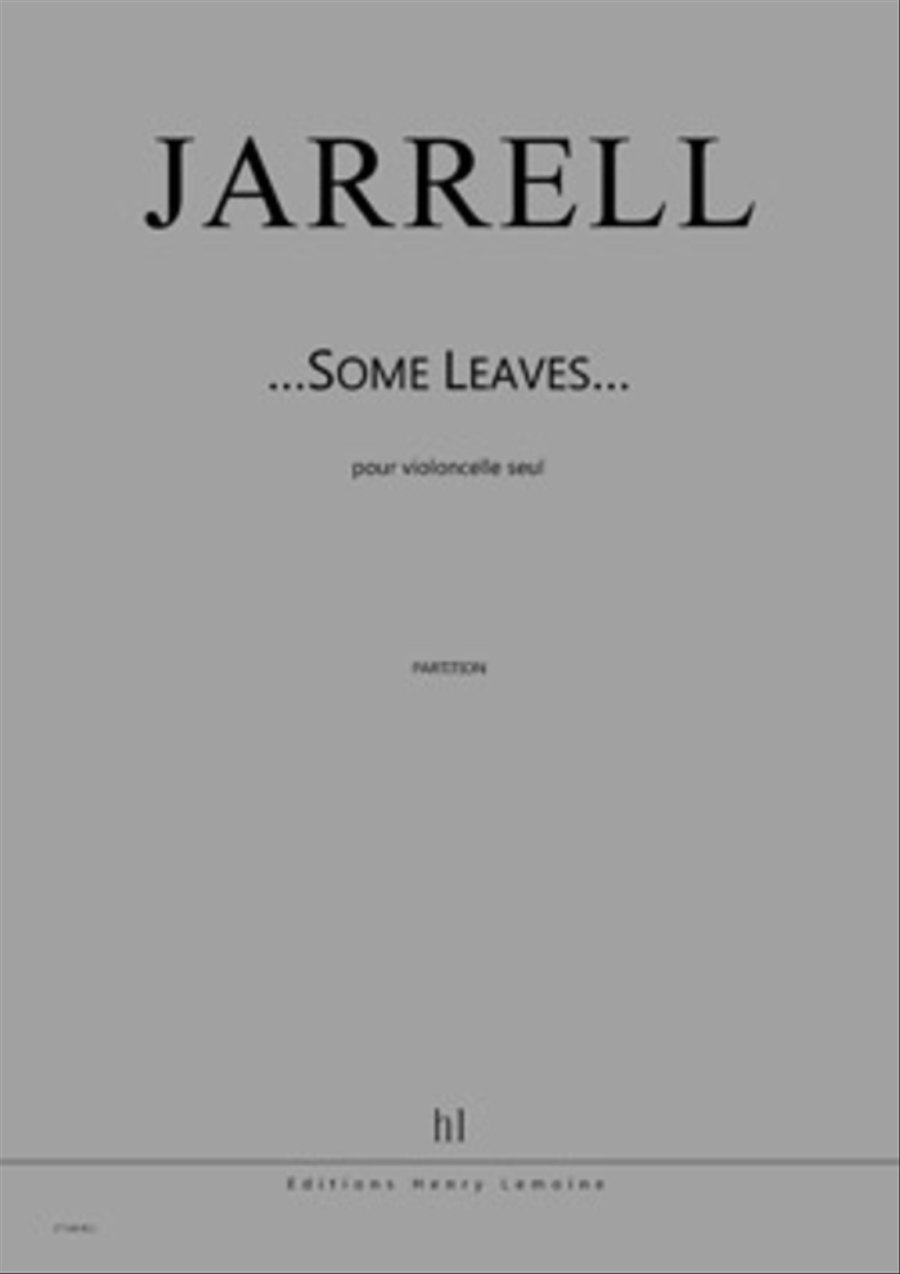 ...Some leaves... Cello scores gallery preview page 1