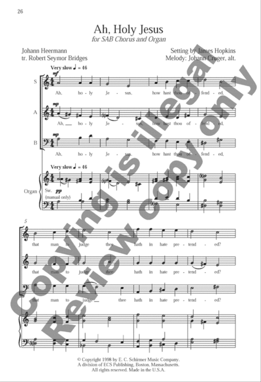 Somerset Anthem Books, Volume VI (Lent & Holy Week) 3-Part scores gallery preview page 22
