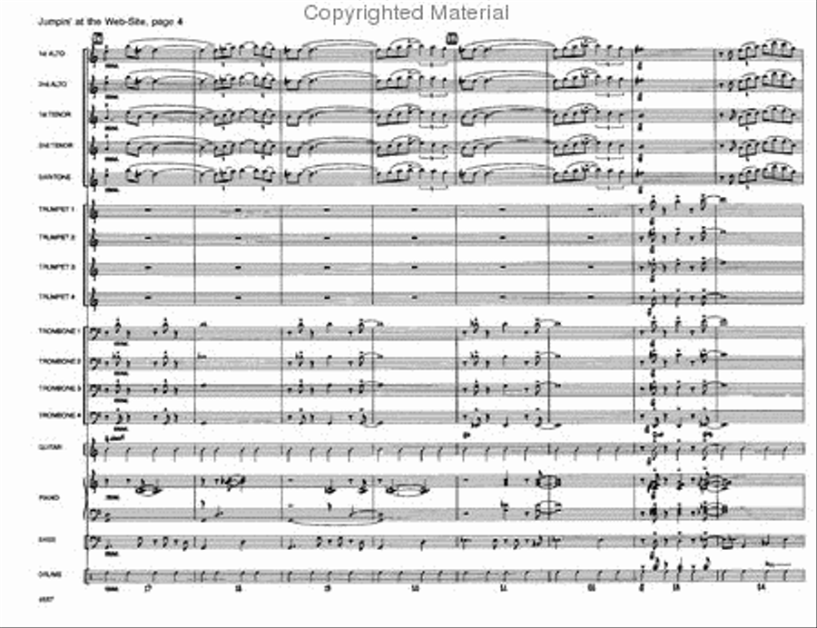 Jumpin' At the Website Jazz Ensemble scores gallery preview page 4