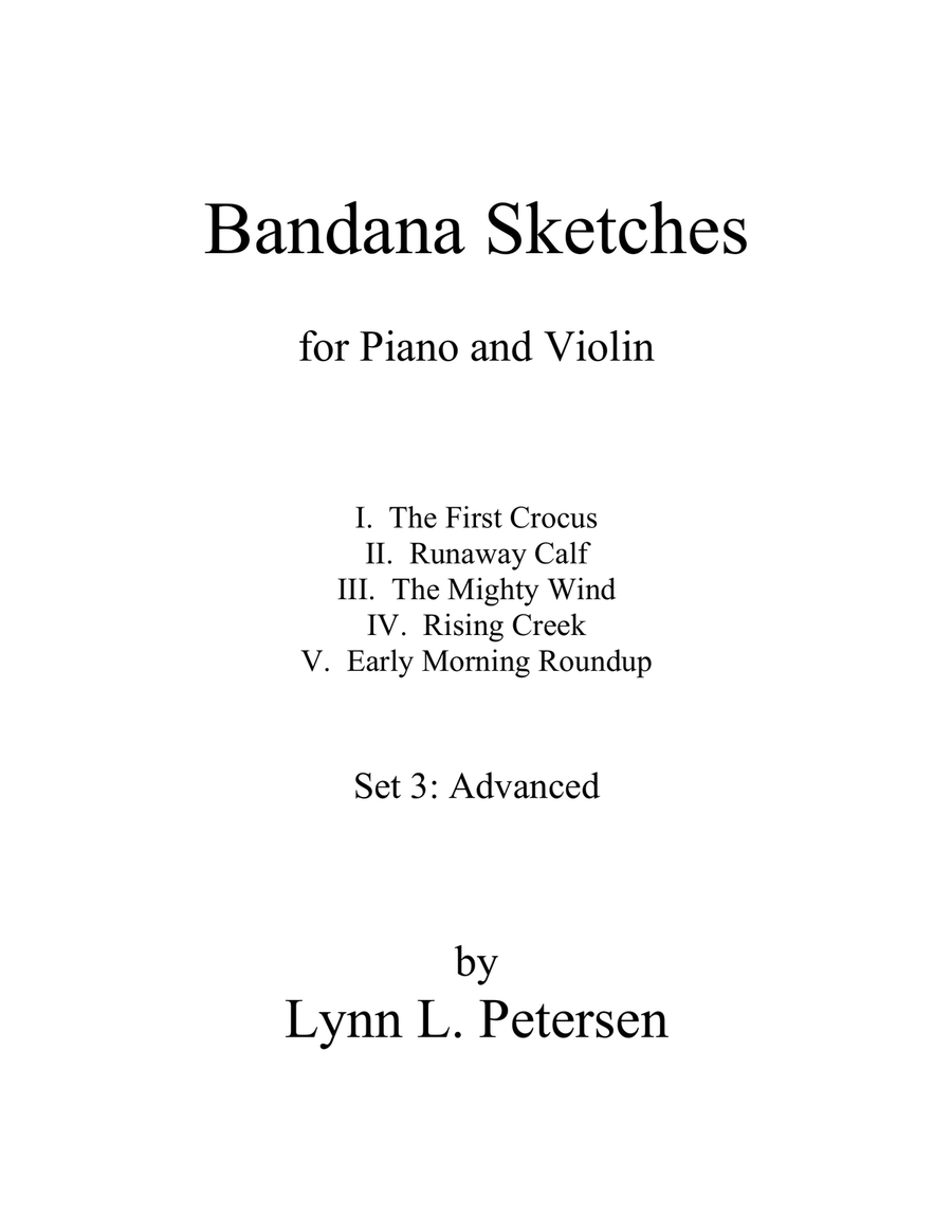 Bandana Sketches (Set 3 - Advanced)