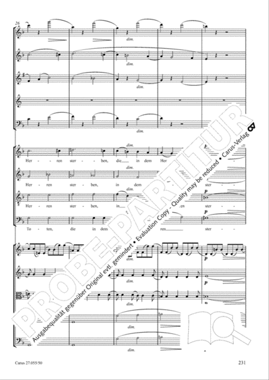 Ein Deutsches Requiem (German Requiem) 4-Part scores gallery preview page 238