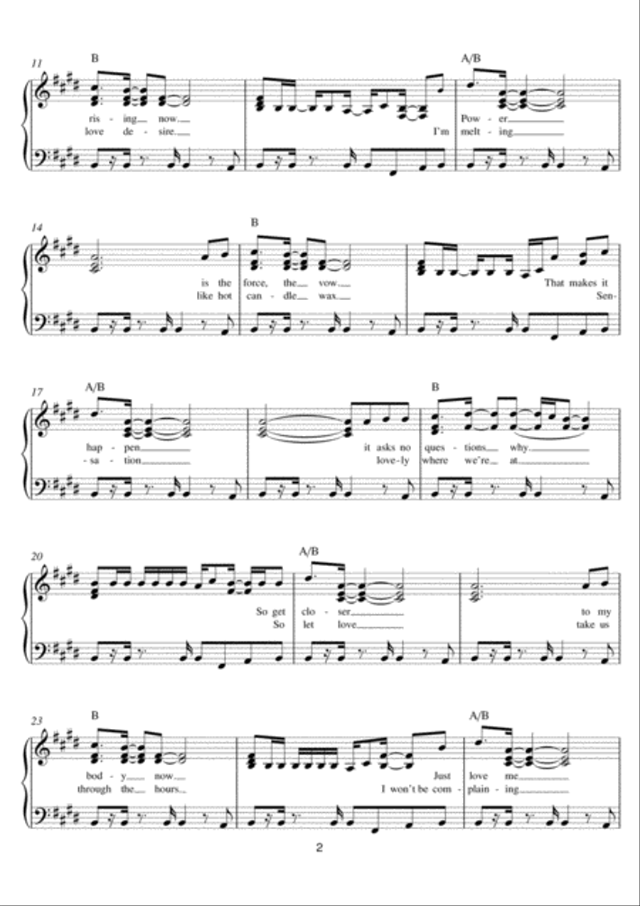 Don't Stop Till You Get Enough Easy Piano scores gallery preview page 2