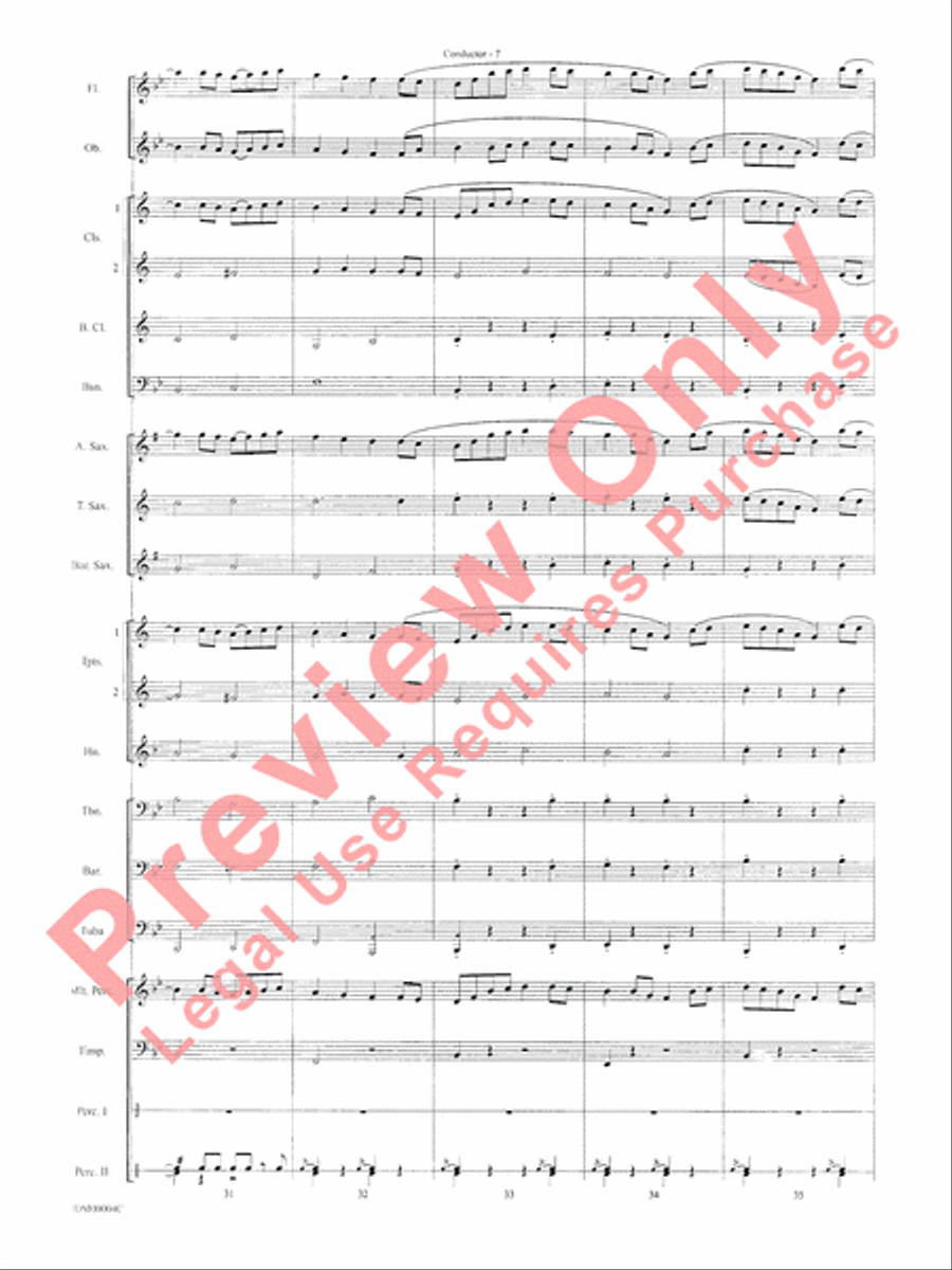 Paths of Glory Concert Band scores gallery preview page 9