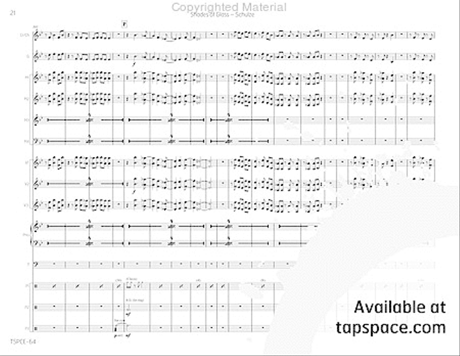 Shades of Glass Percussion Ensemble scores gallery preview page 25