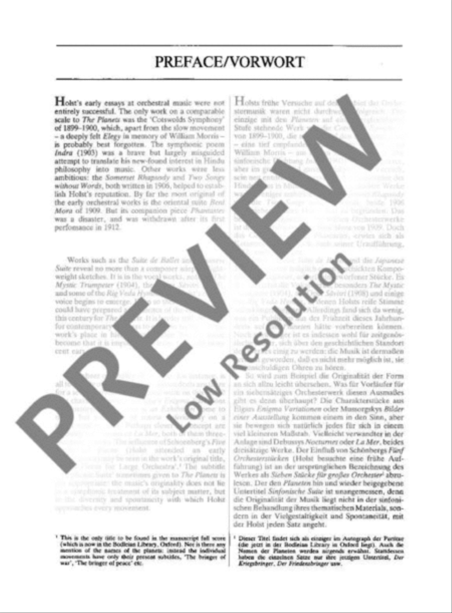 The Planets Orchestra scores gallery preview page 4