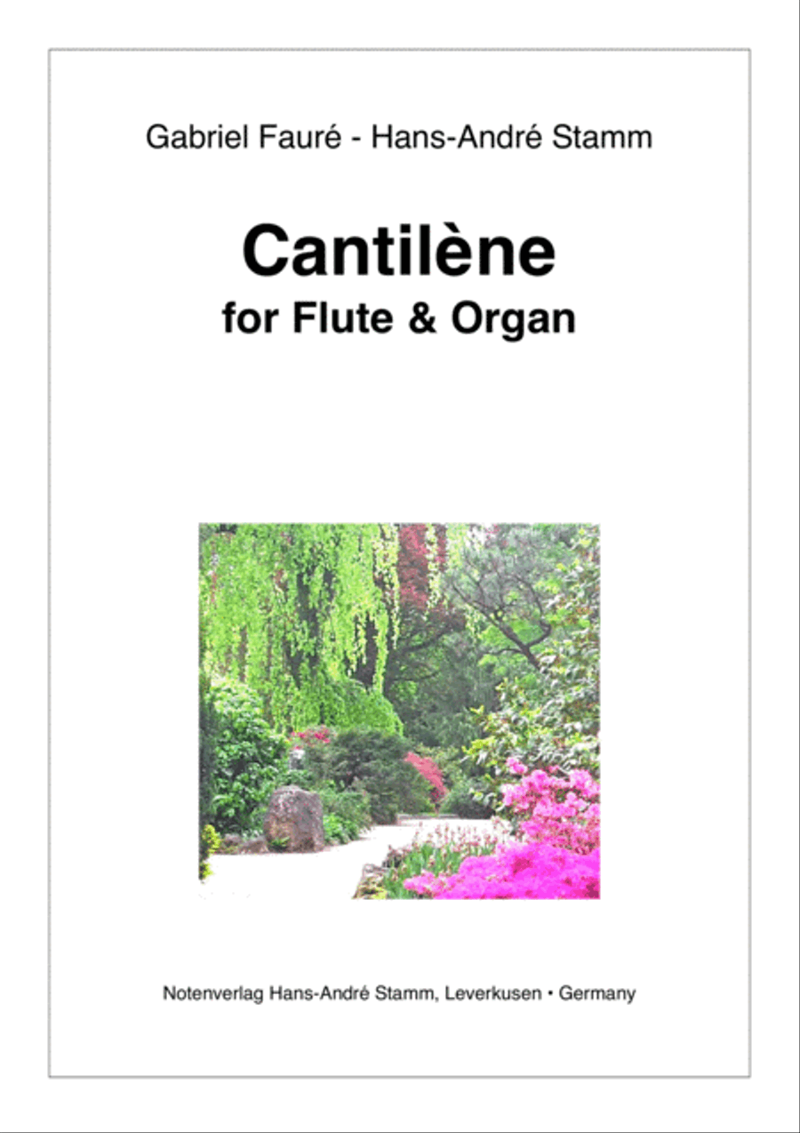 Cantilène for flute and organ by G. Fauré / H. A. Stamm Woodwind Duet scores gallery preview page 1
