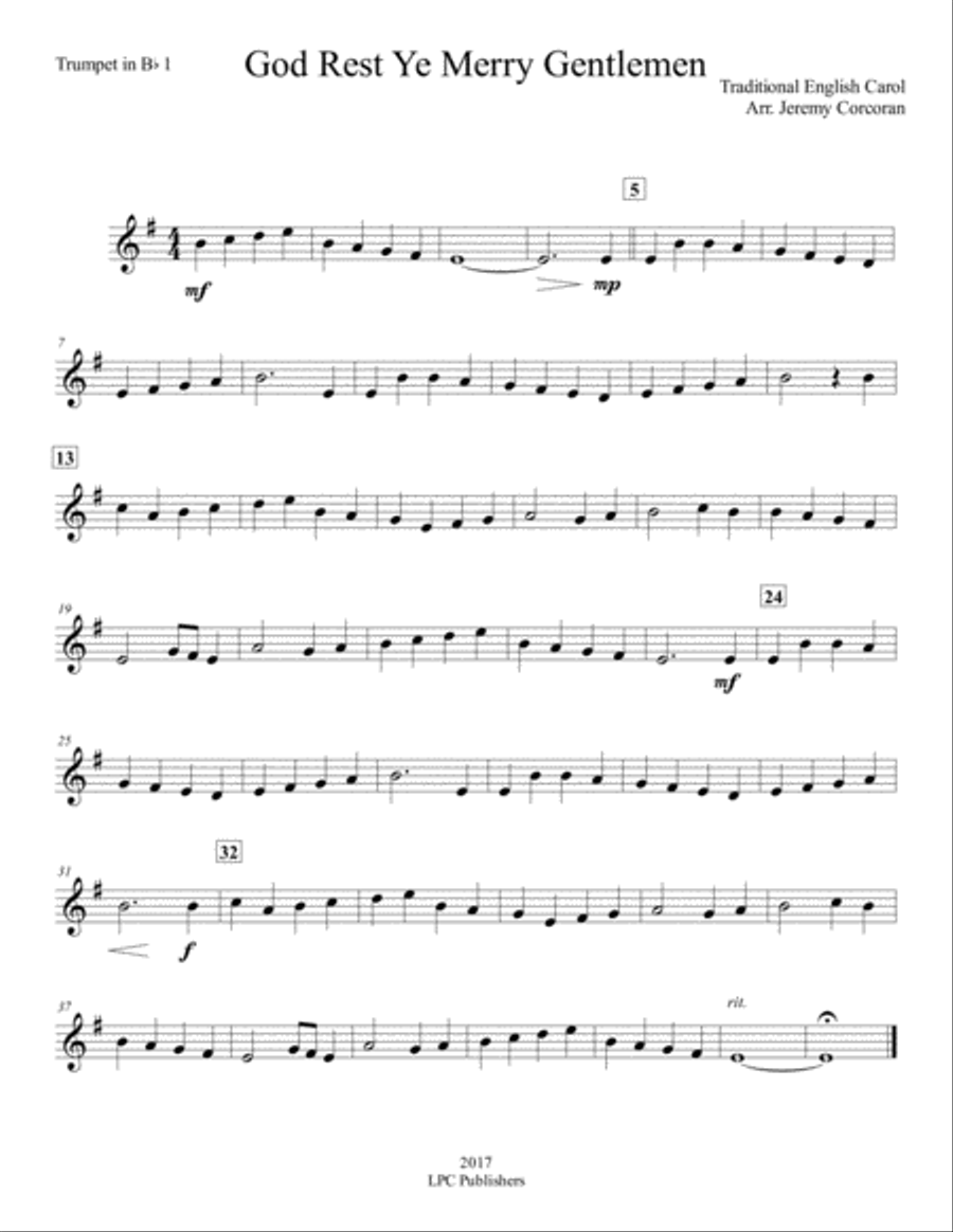 God Rest Ye Merry Gentlemen for Brass Quartet Brass Quartet scores gallery preview page 4
