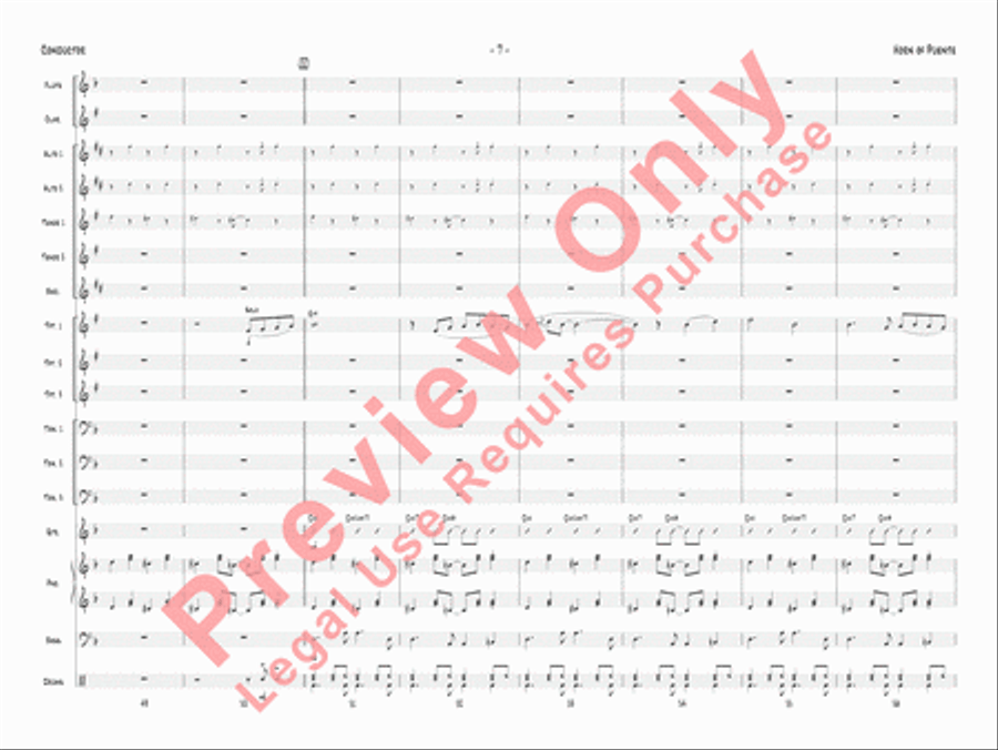 Horn of Puente Horn of Puente Jazz Ensemble scores gallery preview page 10