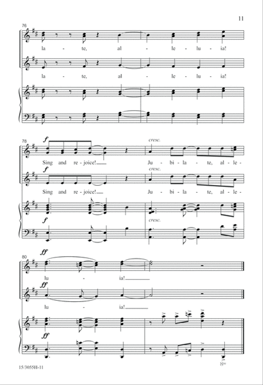 Jubilate, Alleluia! Jubilate, Alleluia! SSA scores gallery preview page 12