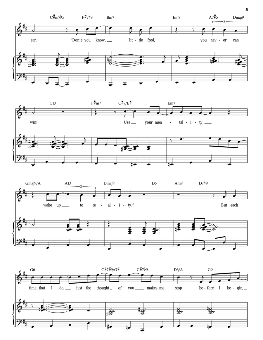 I've Got You Under My Skin Piano, Vocal scores gallery preview page 5