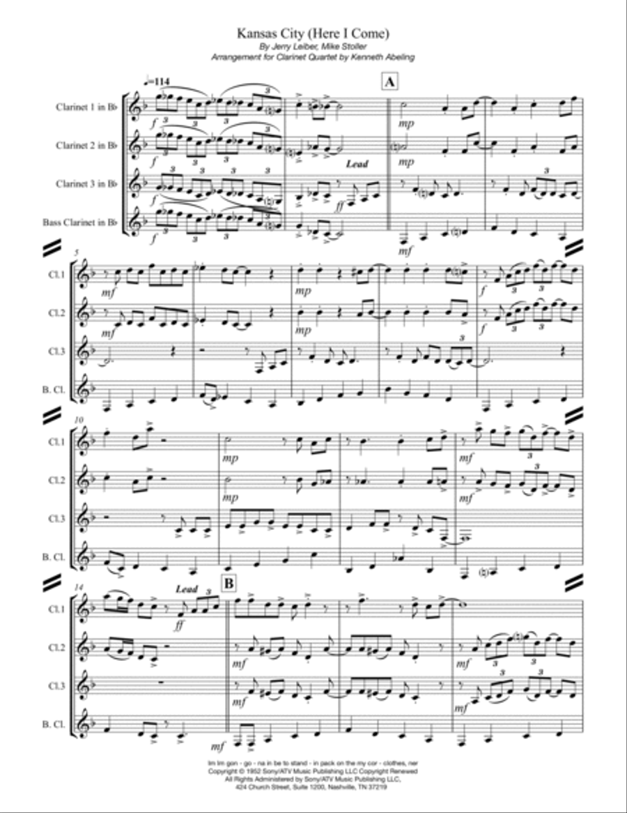 Kansas City Woodwind Ensemble scores gallery preview page 2